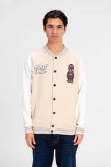 قميص بيسبول رجالي مطبوع بأكمام طويلة