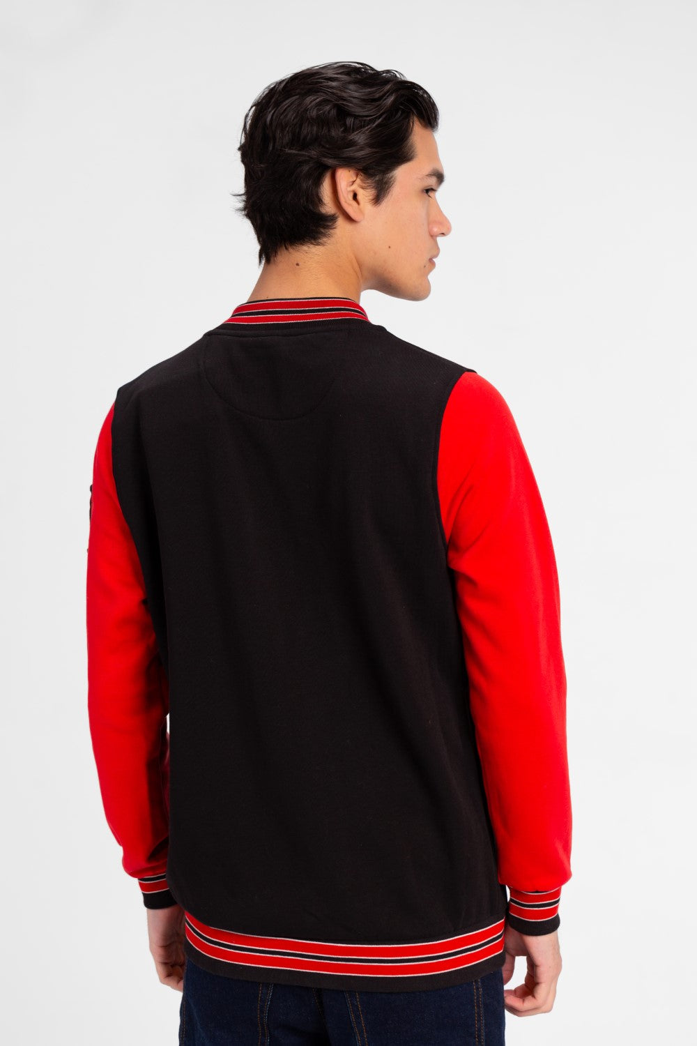 قميص بيسبول رجالي مطبوع بأكمام طويلة