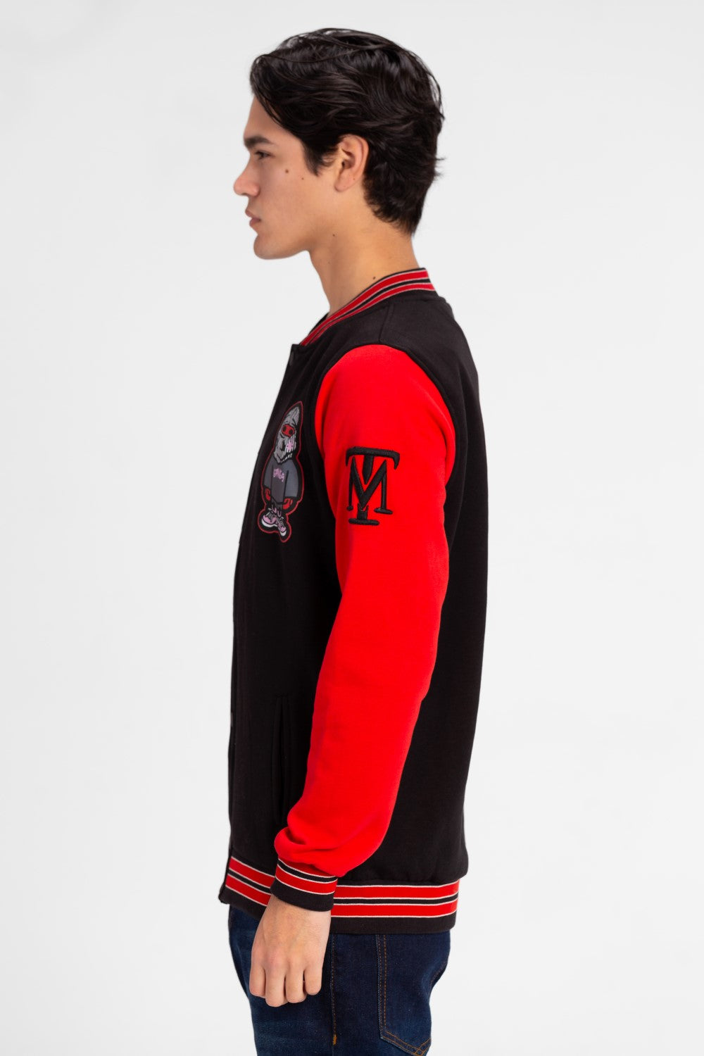 قميص بيسبول رجالي مطبوع بأكمام طويلة