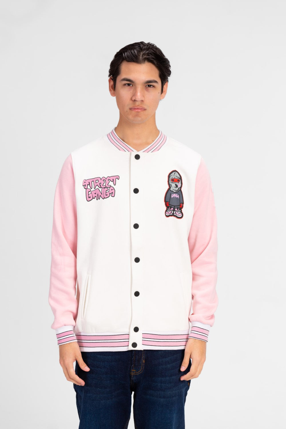 قميص بيسبول رجالي مطبوع بأكمام طويلة