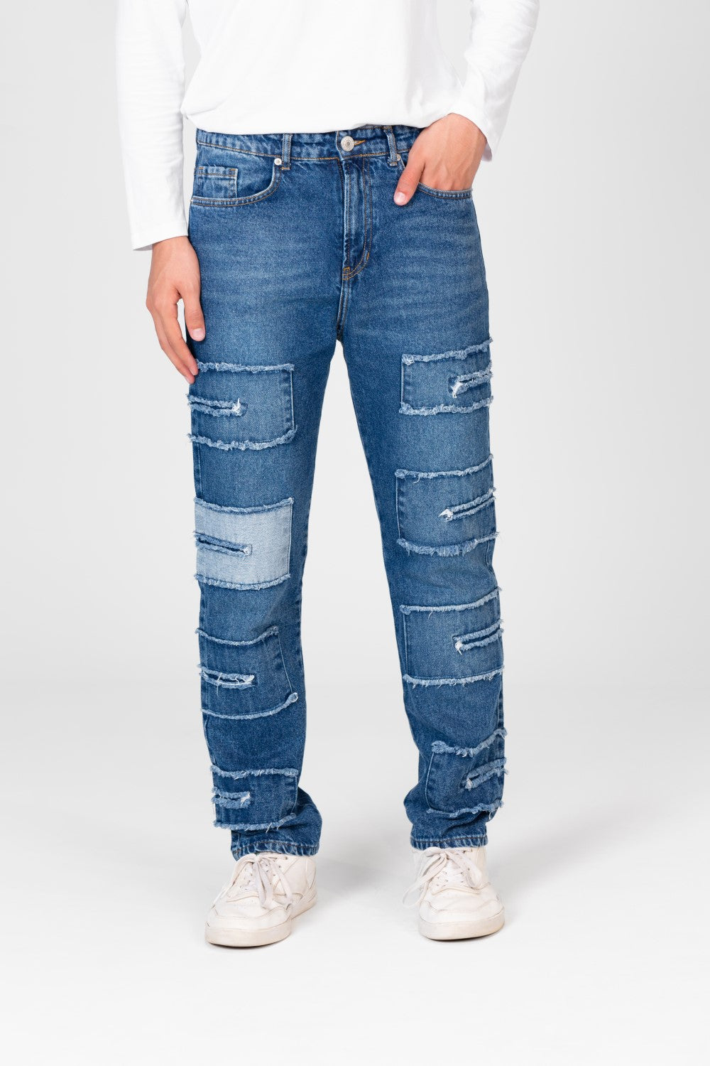 Men's Five Pockets Boyfriend Jeans Pants With A Modern Cut