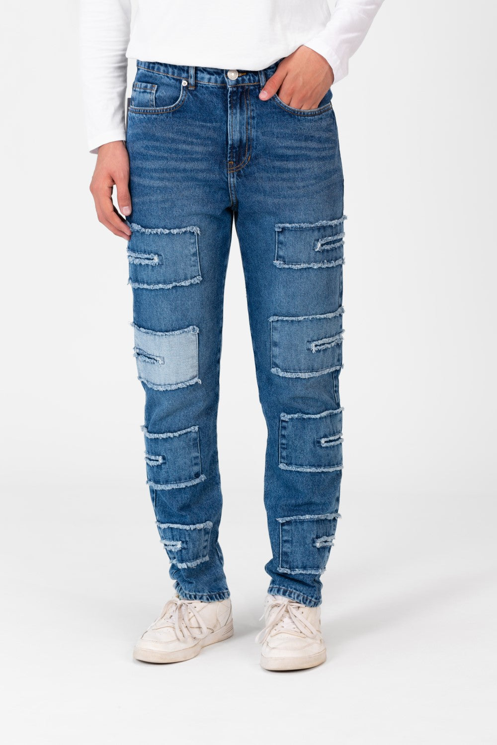 Men's Five Pockets Boyfriend Jeans Pants With A Modern Cut