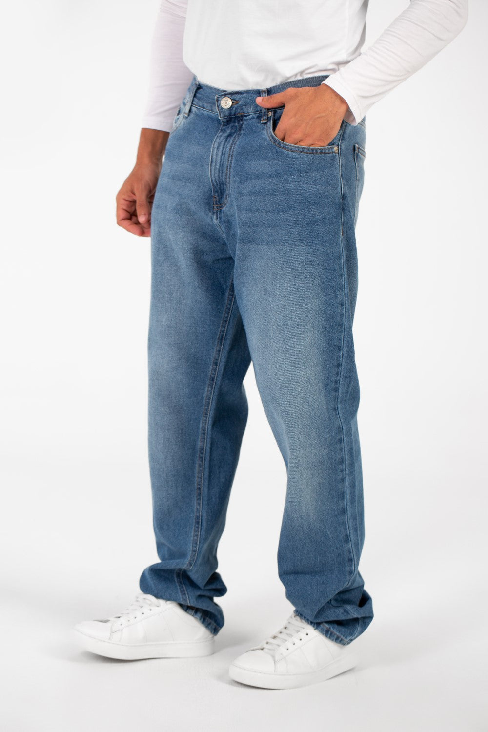 Men's Tomato Wide Leg Modern Design Five Pocket Jeans Pants