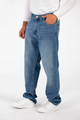 Men's Tomato Wide Leg Modern Design Five Pocket Jeans Pants