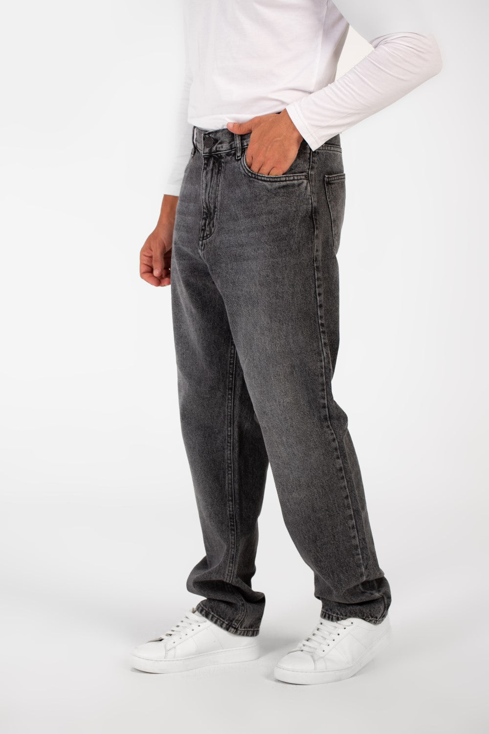 Men's Tomato Wide Leg Modern Design Five Pocket Jeans Pants