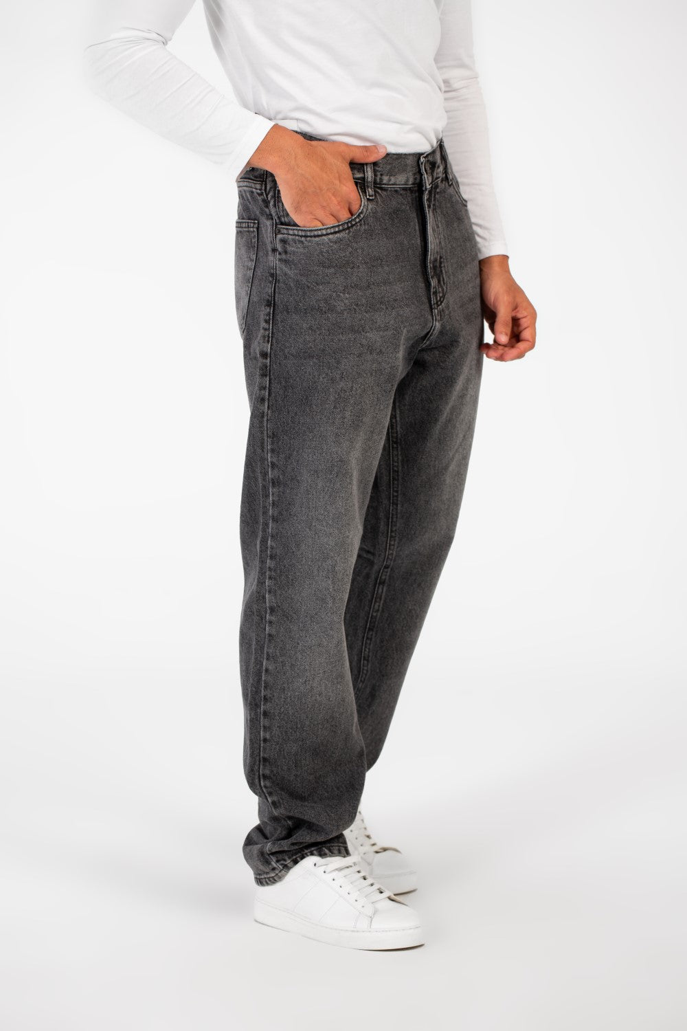 Men's Tomato Wide Leg Modern Design Five Pocket Jeans Pants