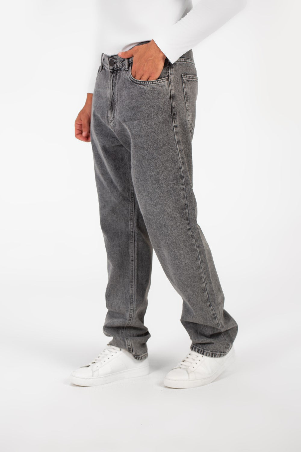 Men's Tomato Wide Leg Modern Design Five Pocket Jeans Pants