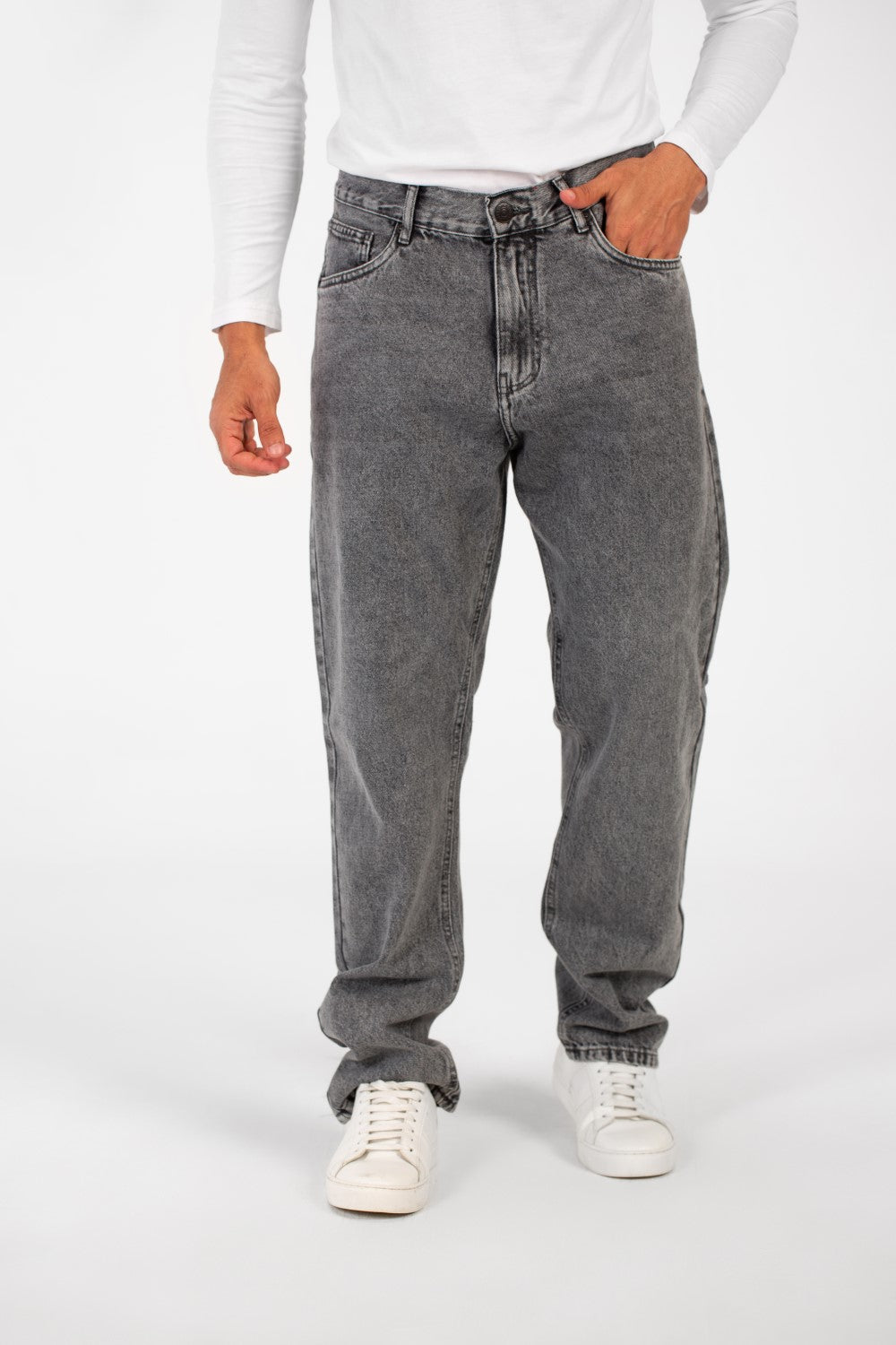 Men's Tomato Wide Leg Modern Design Five Pocket Jeans Pants