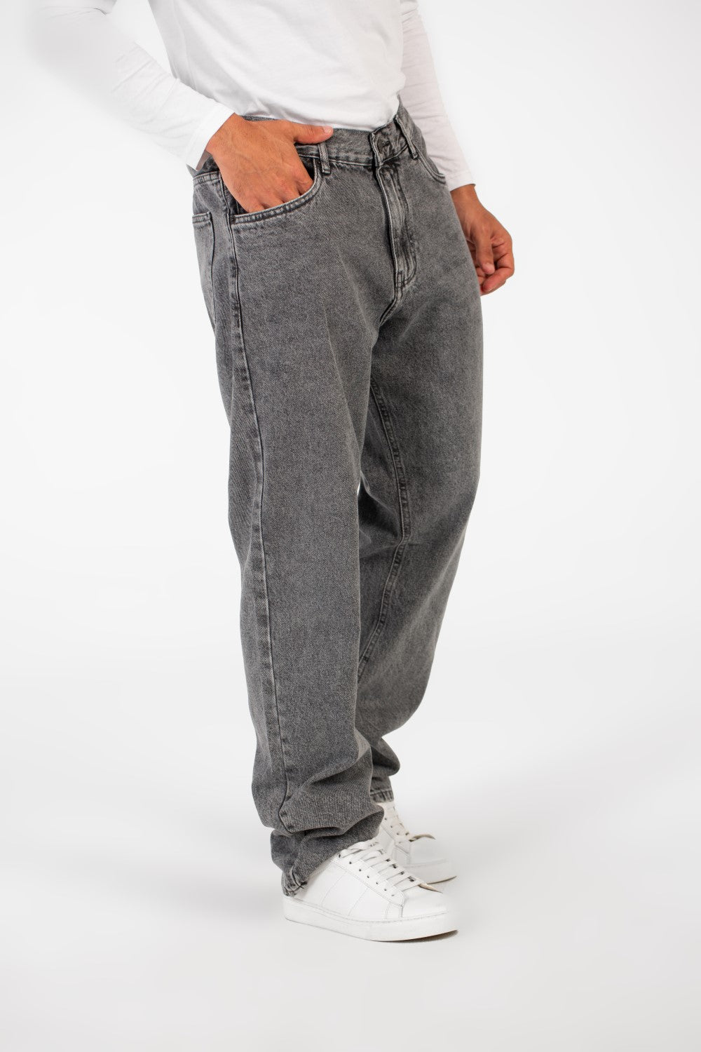 Men's Tomato Wide Leg Modern Design Five Pocket Jeans Pants