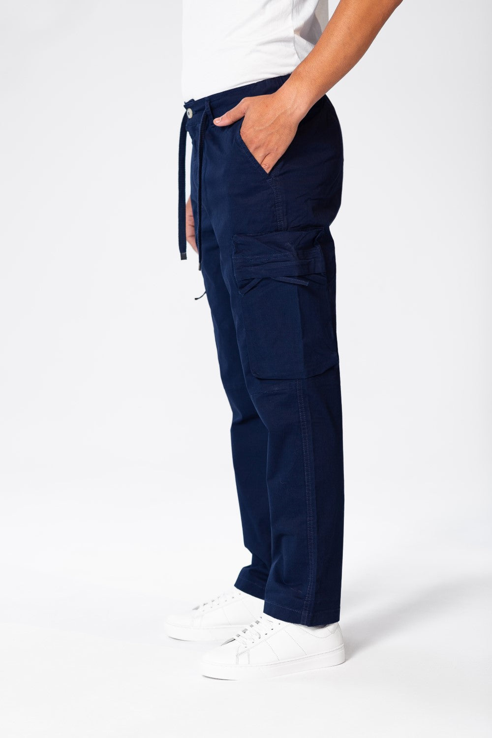 بنطلون كارغو رجالي من الجبردين بقصّة مريحة وجيوب