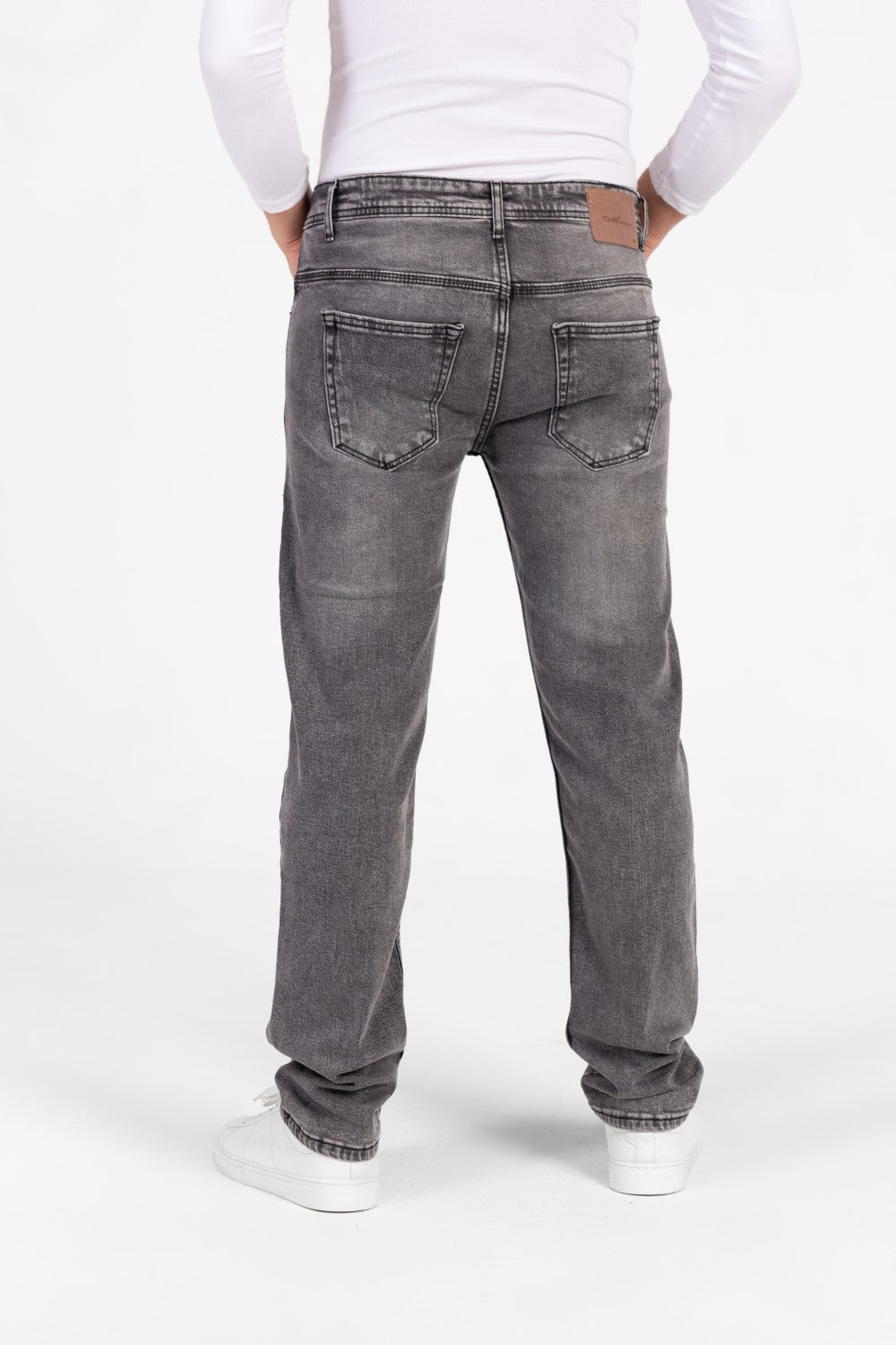 Men's Regular Fit Five Pocket Used Jeans Pants