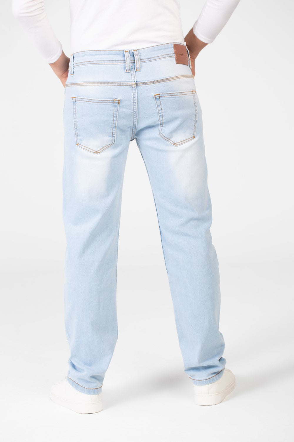 Men's Regular Fit Jeans Used Pants With Pockets
