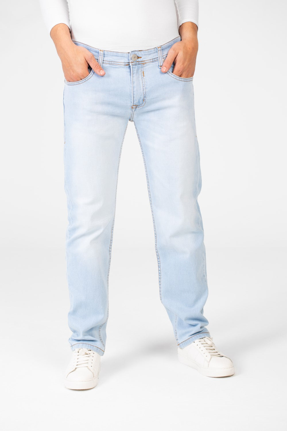 Men's Regular Fit Jeans Used Pants With Pockets