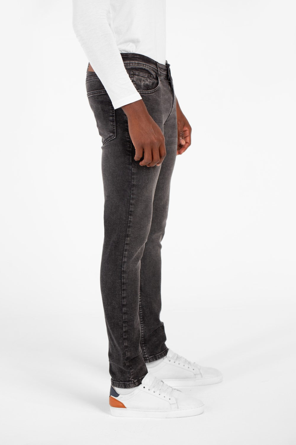 Men's Used Tomato Slim Fit Jeans Pants With Pockets