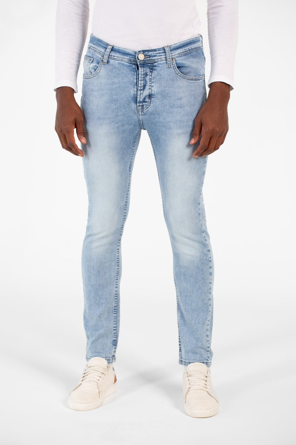 Men's Used Tomato Slim Fit Jeans Pants With Pockets