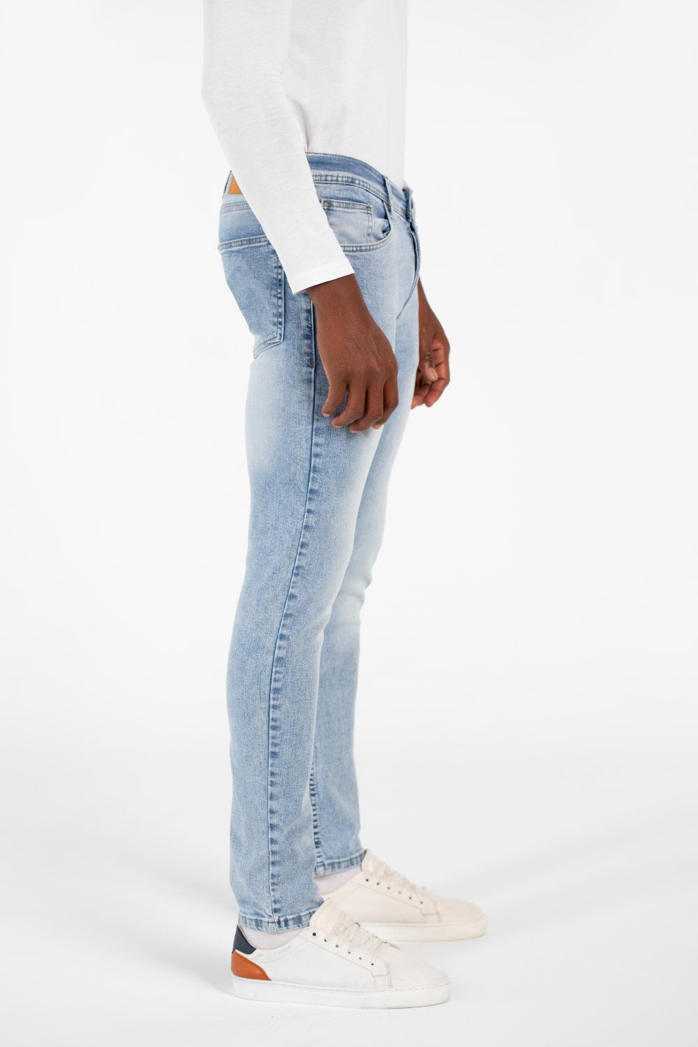 Men's Used Tomato Slim Fit Jeans Pants With Pockets