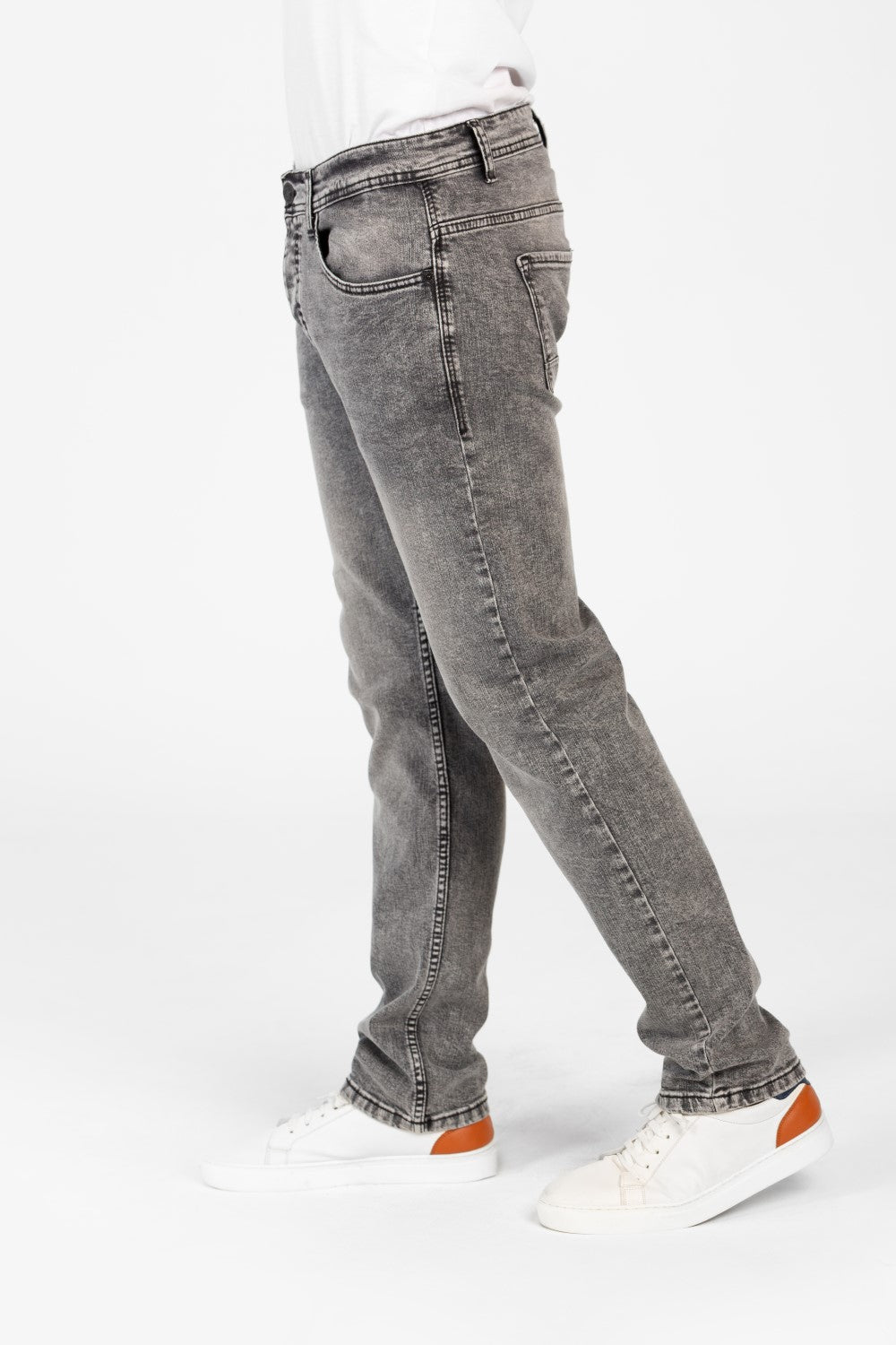 Men's Regular Fit Five Pocket Jeans Pants