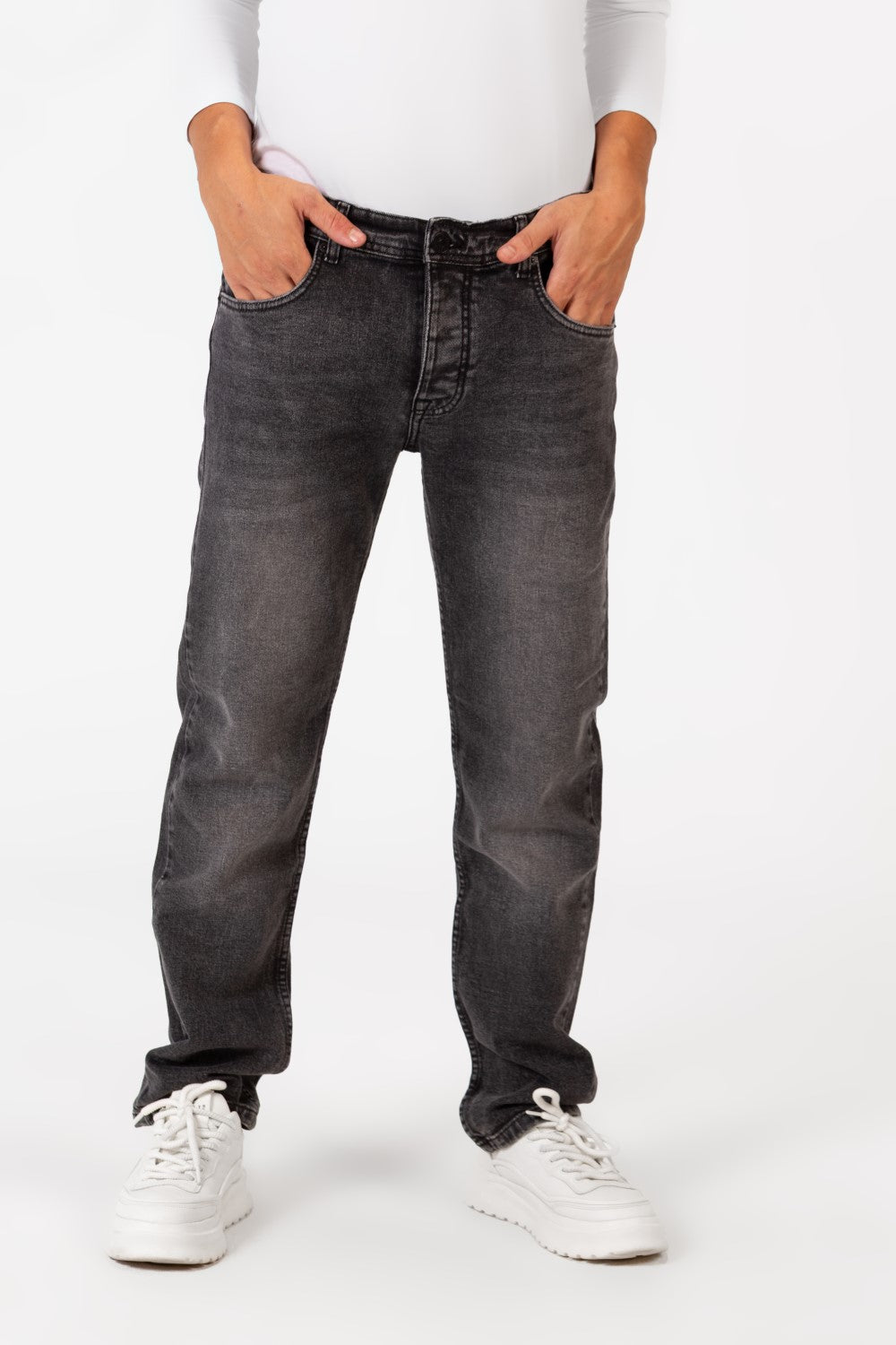 Men's Tomato Regular Fit Jeans Pants With Pockets In Relaxed Cut