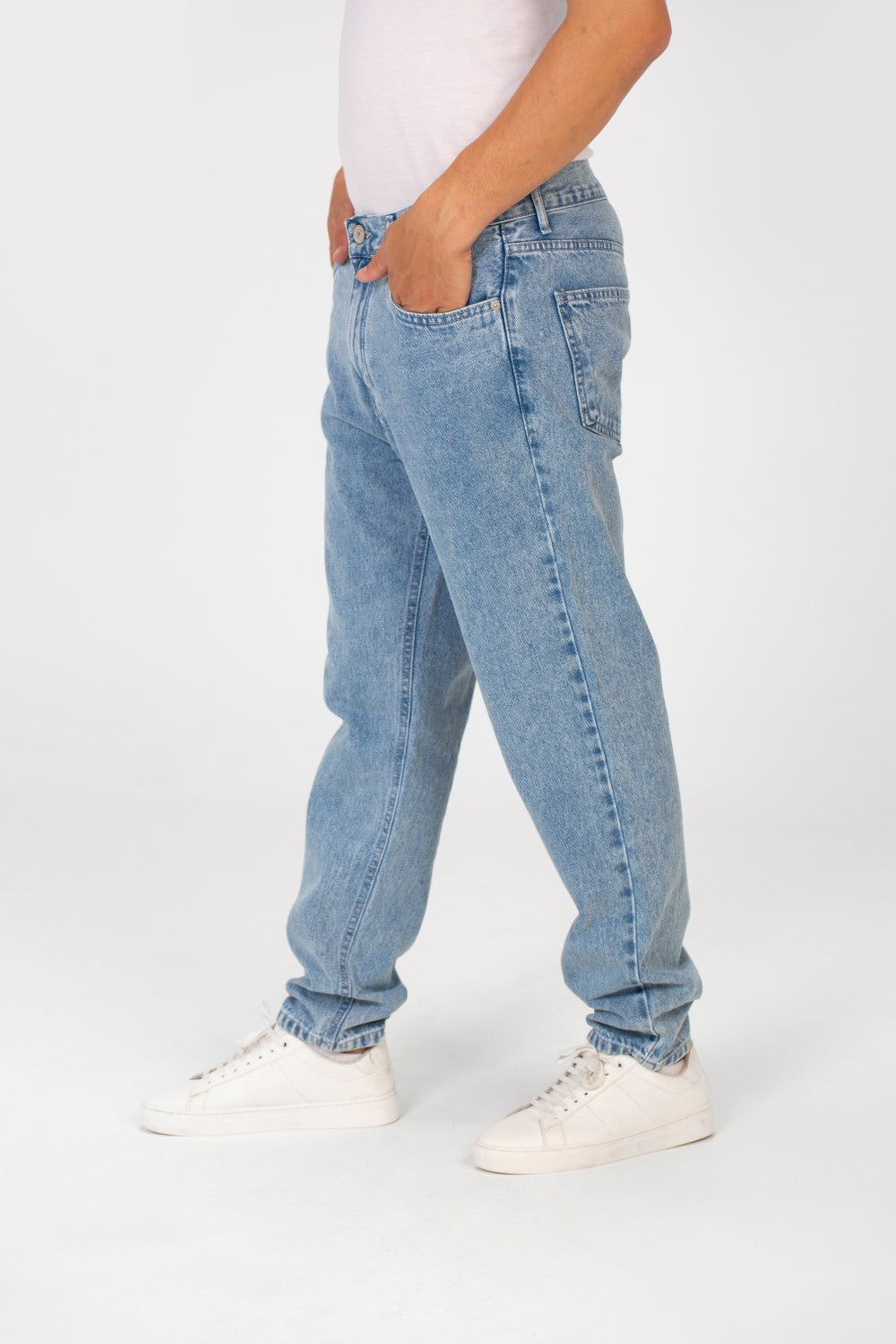 Men's Five Pockets Boyfriend Jeans Pants Trousers In Basic Details
