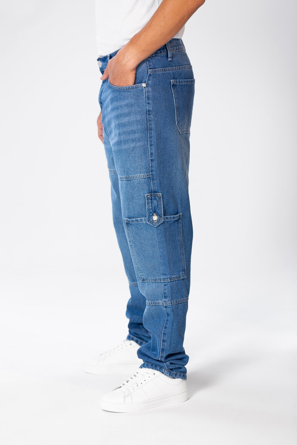 Men's Cargo Jeans Pants With A Modern Fit