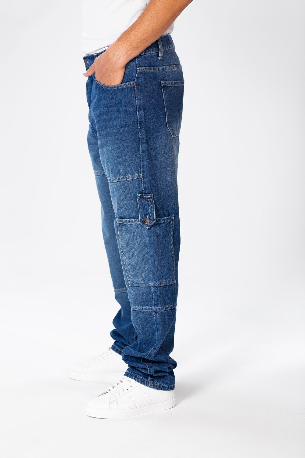 Men's Cargo Jeans Pants With A Modern Fit