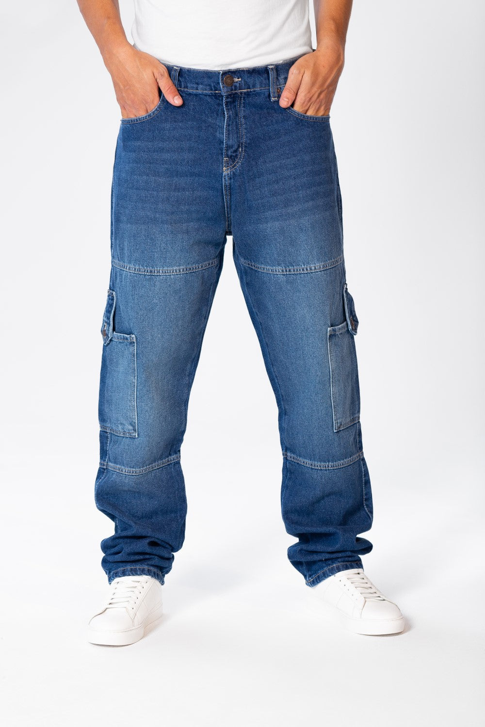 Men's Cargo Jeans Pants With A Modern Fit