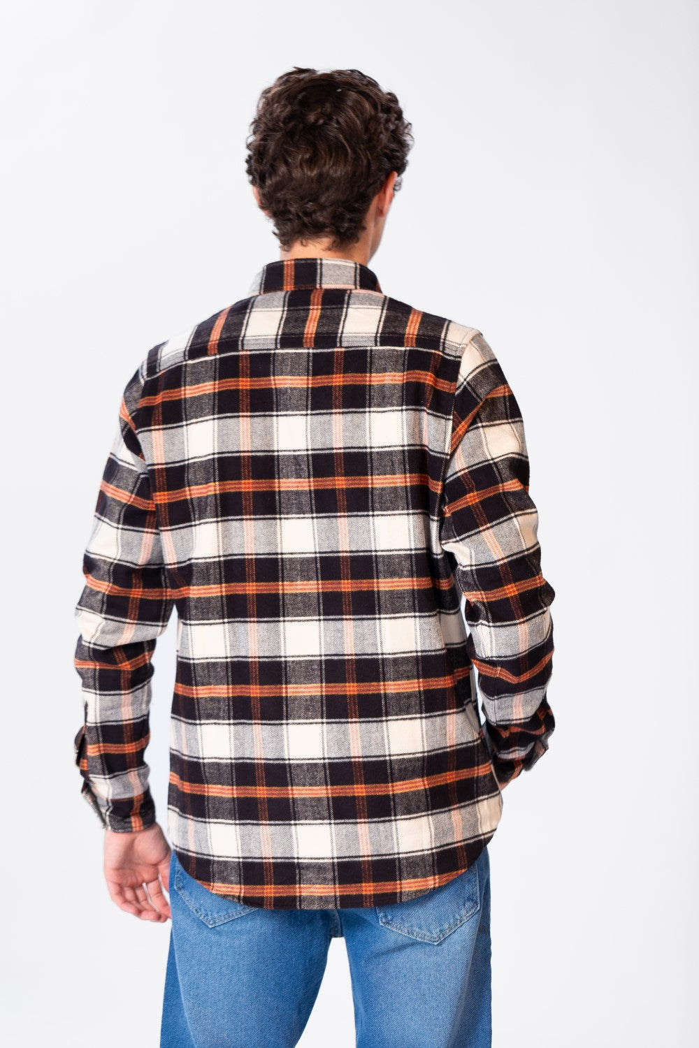 Men's Check Shirt With Long Sleeves And Pockets