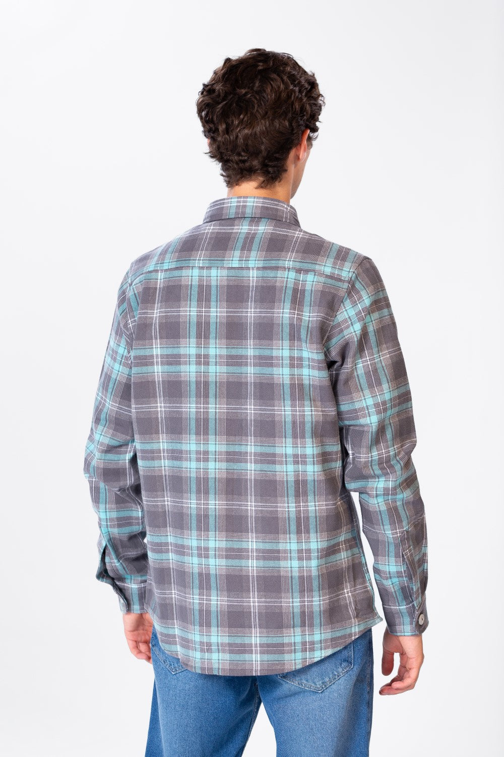 Men's Checked Shirt With Buttons And Pockets