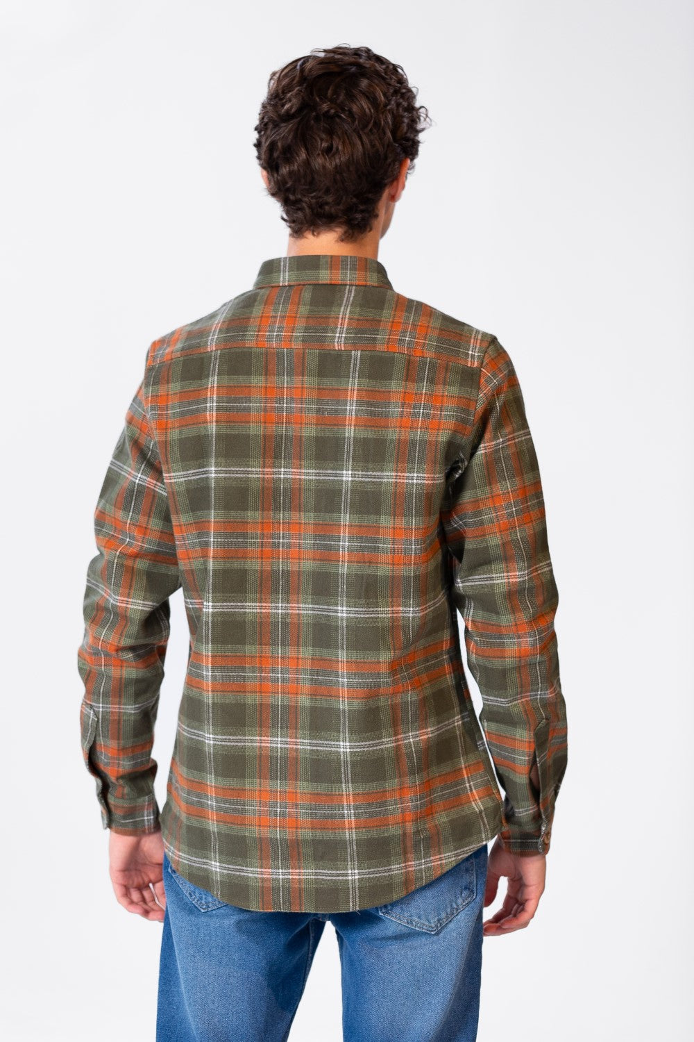 Men's Checked Shirt With Buttons And Pockets