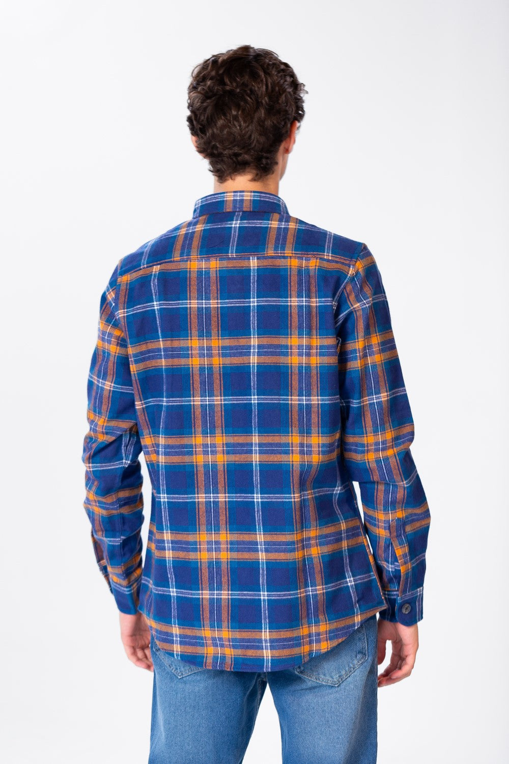 Men's Checked Shirt With Buttons And Pockets