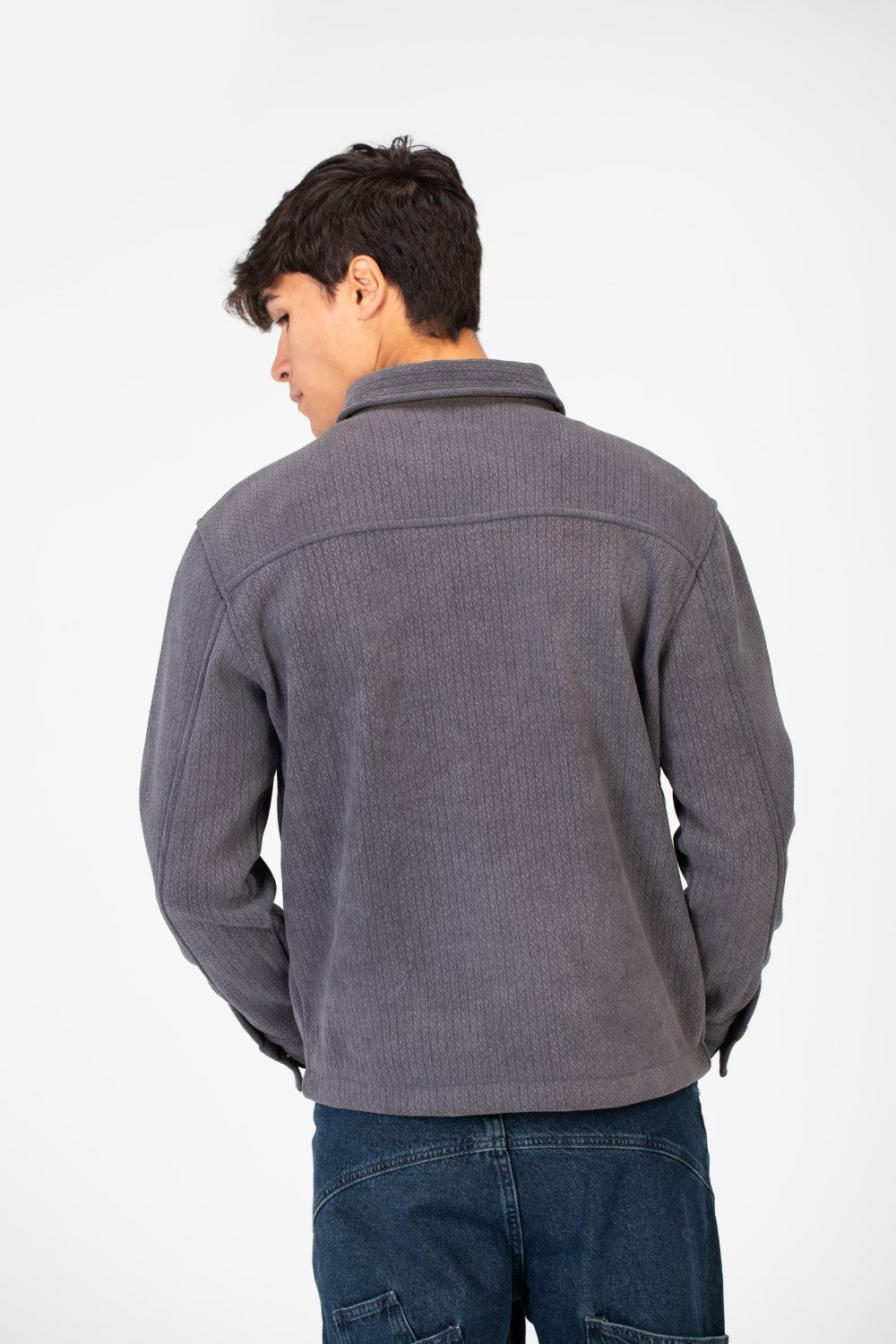 Men's Fur Padded Shirt With Front Pockets In High Quality Material