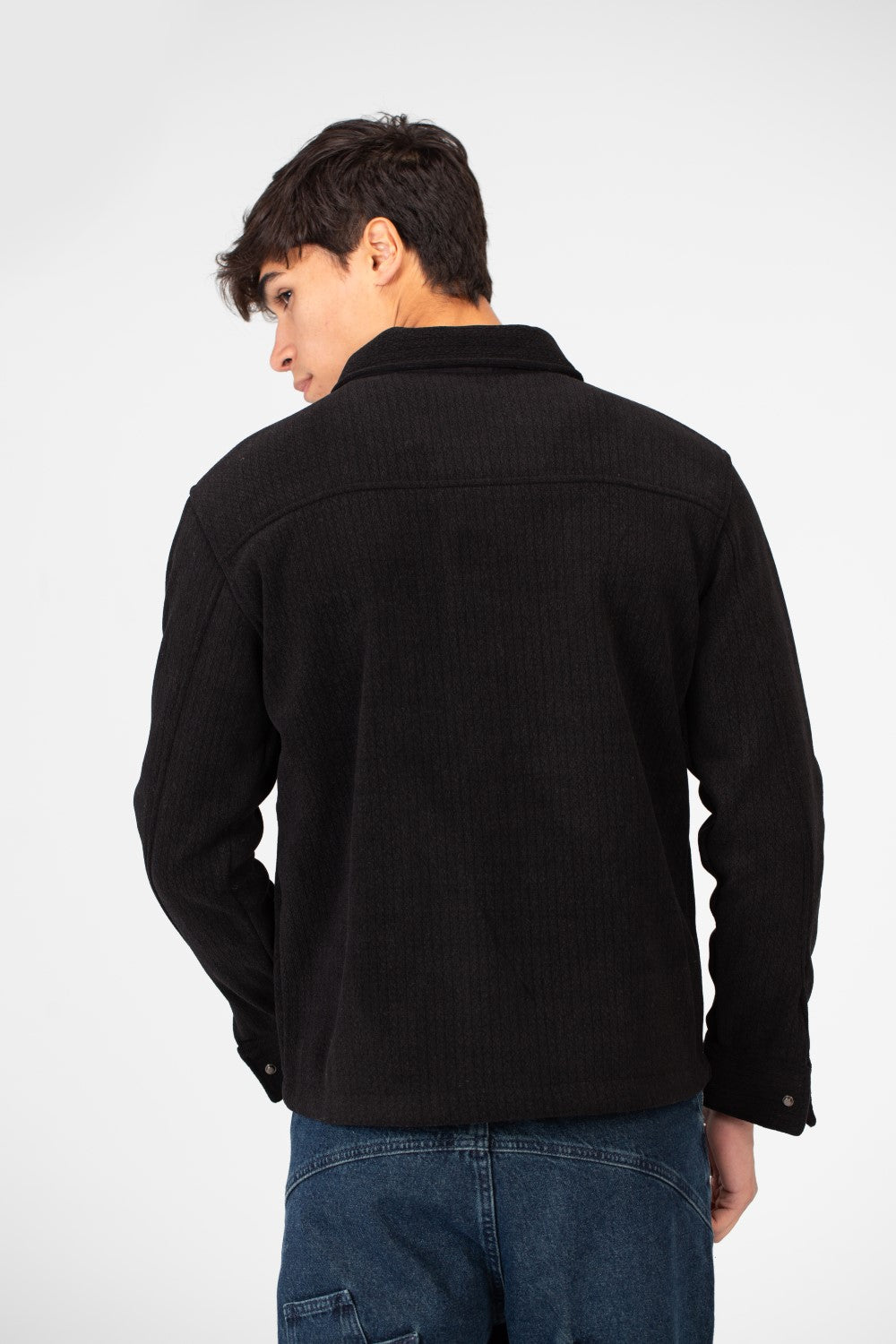 Men's Fur Padded Shirt With Front Pockets In High Quality Material