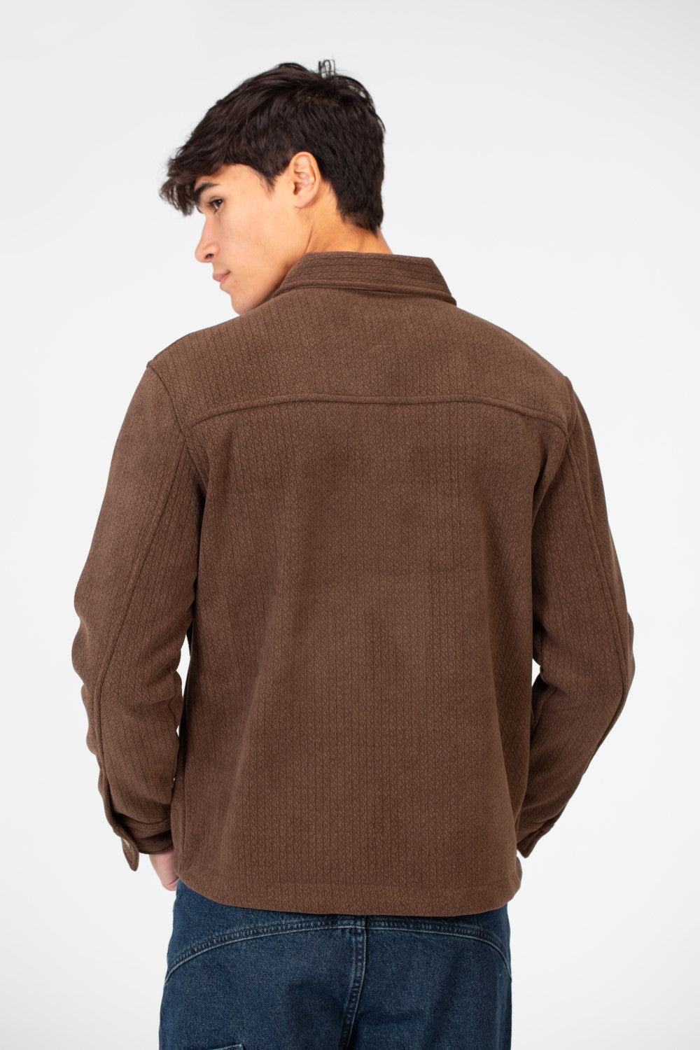 Men's Fur Padded Shirt With Front Pockets In High Quality Material