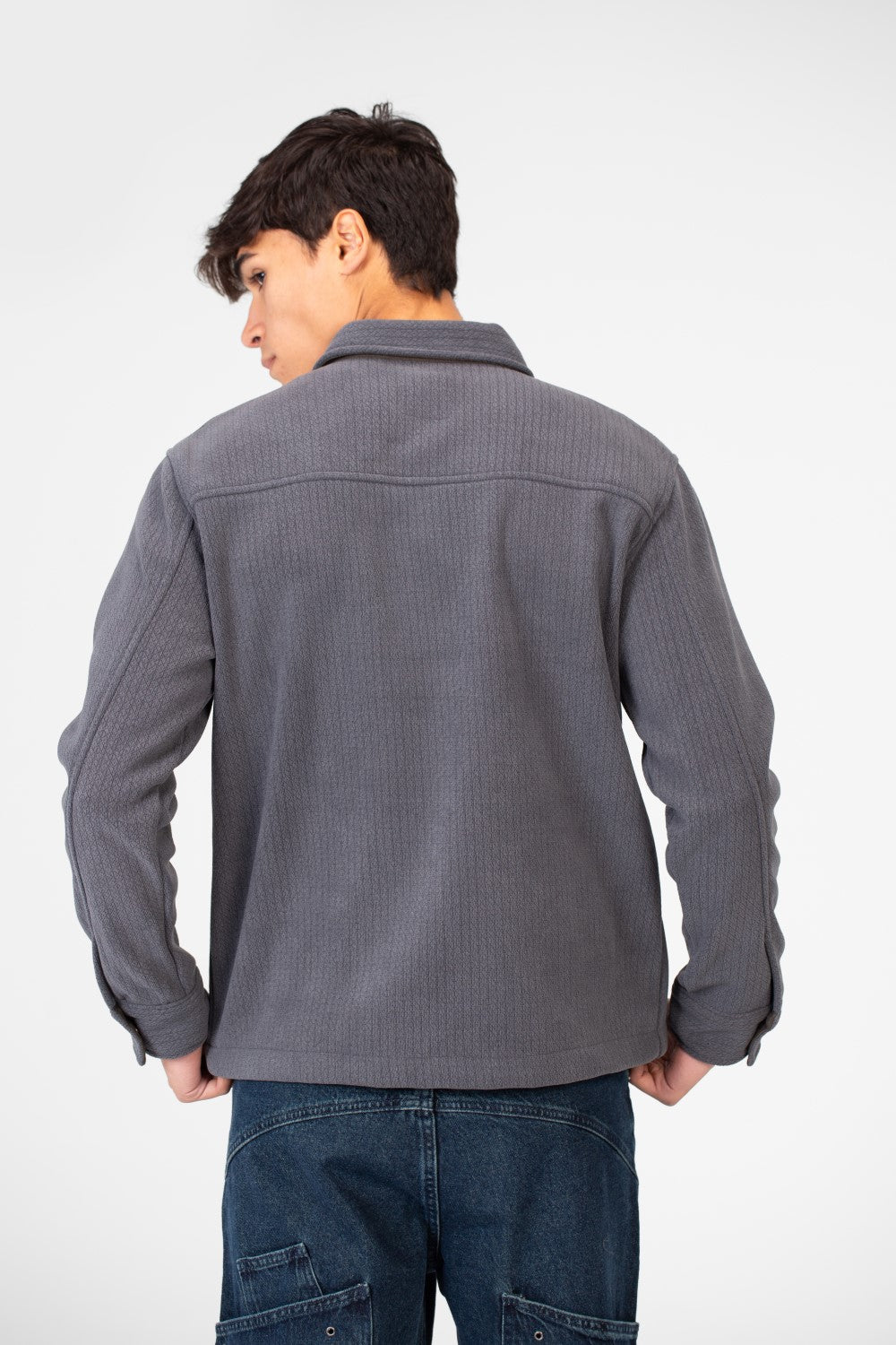 Men's Fur Padded Shirt With Front Pockets In High Quality Material