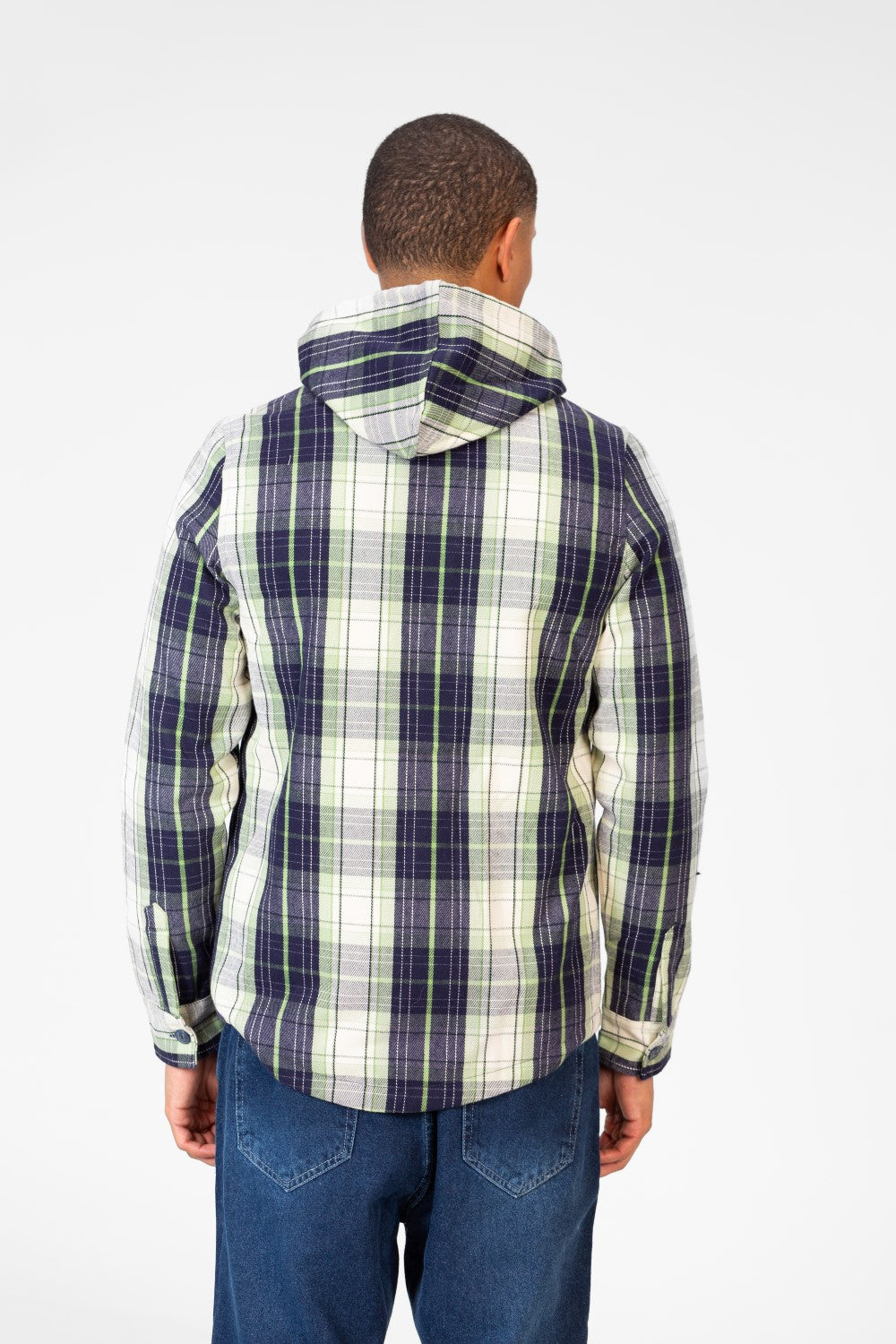 Men's Fur Padded Shirt With Full Zip And Pockets