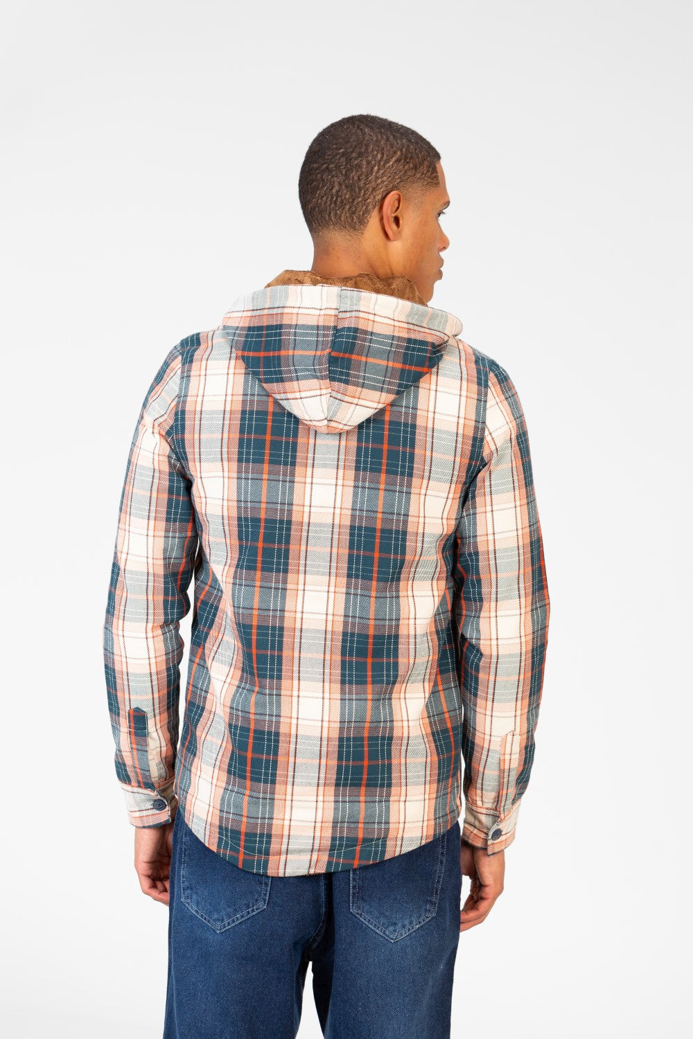 Men's Fur Padded Shirt With Full Zip And Pockets