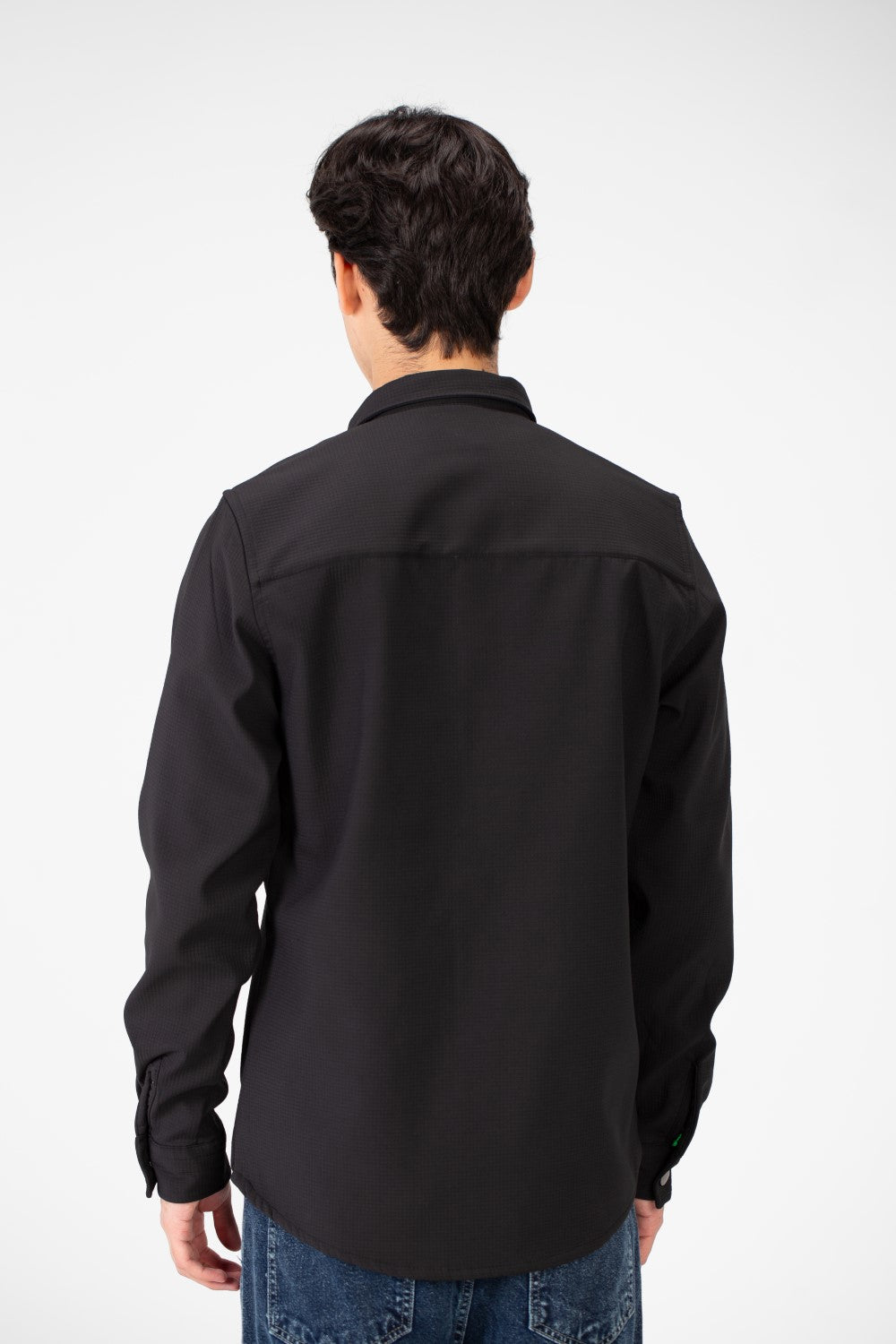 Men's Basic Winter Fur Padded Shirt With Front Pockets