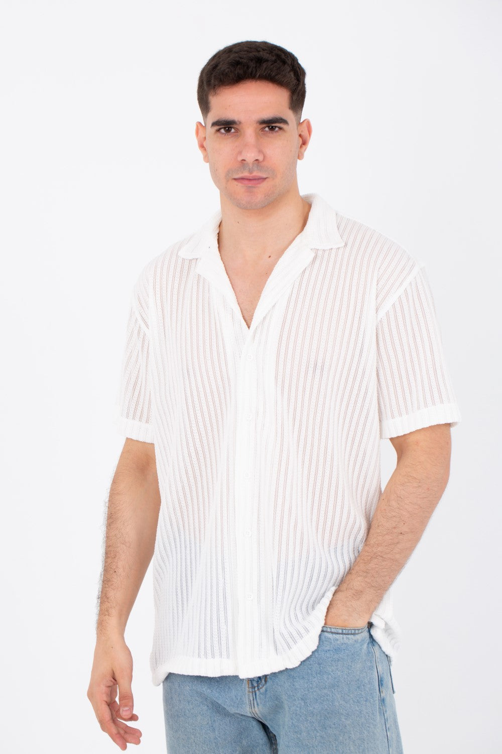 Mens Half Sleeved Slim Fit Trico Shirt With A New Trendy Cut