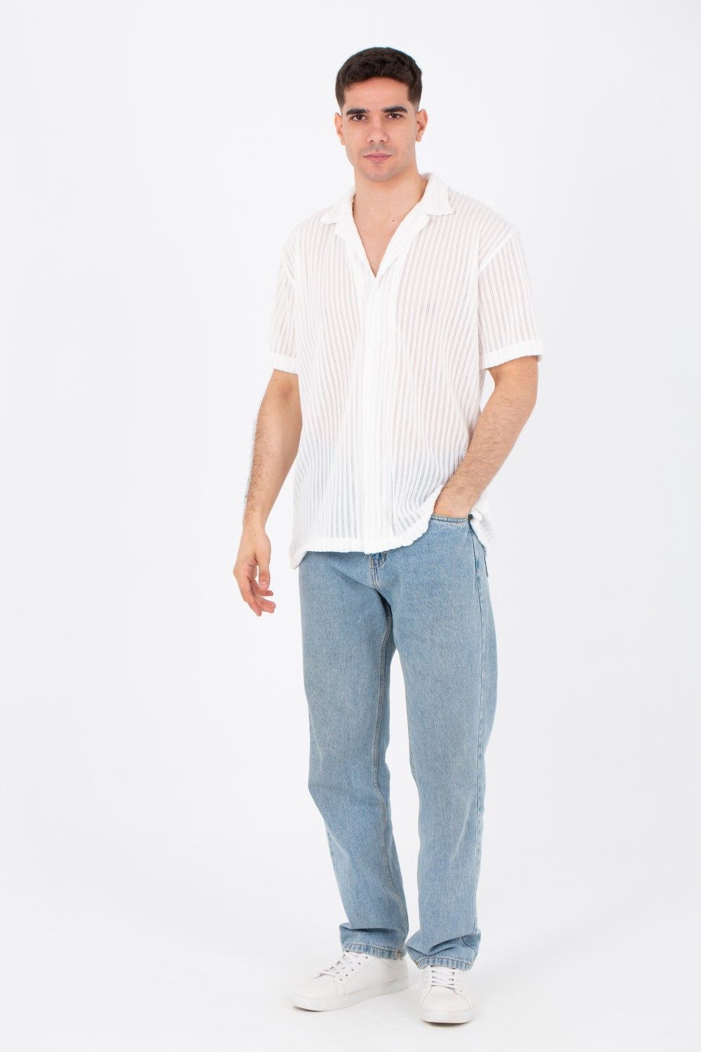 Mens Half Sleeved Slim Fit Trico Shirt With A New Trendy Cut