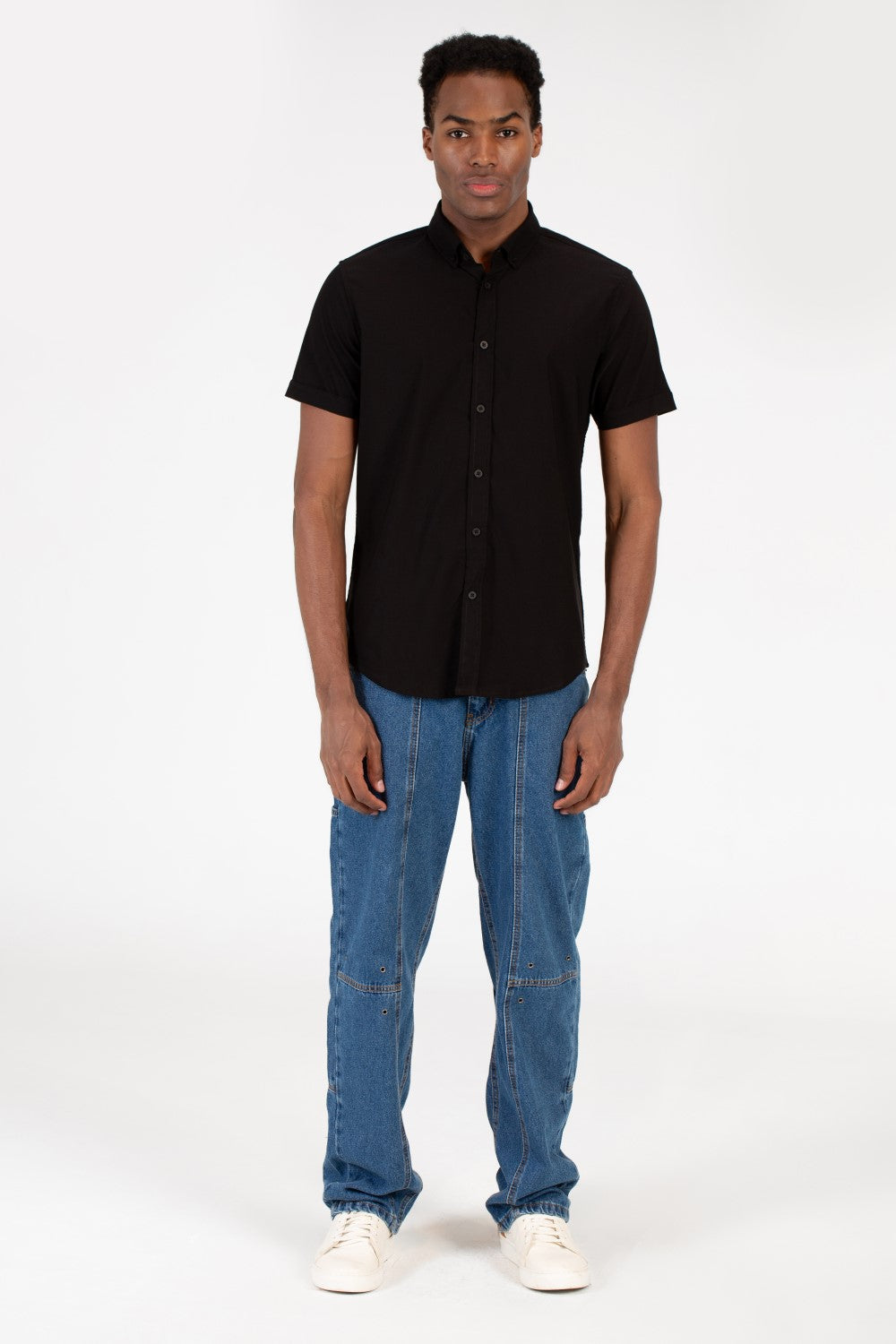 Men's Slim Fit Half Sleeve Shirt