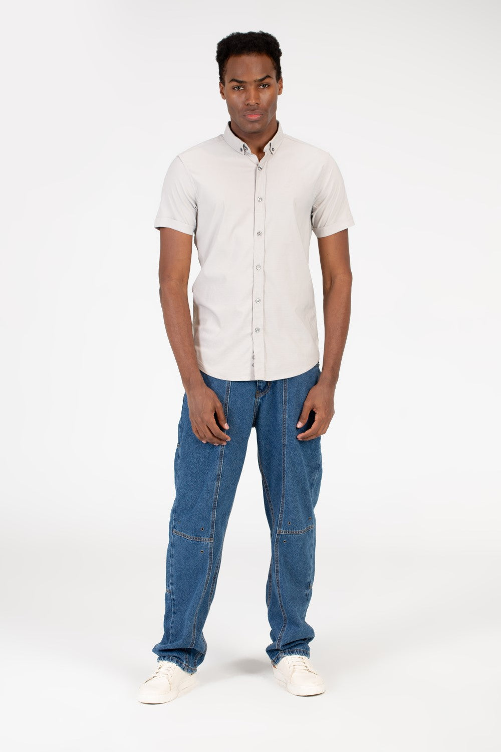 Men's Slim Fit Half Sleeve Shirt