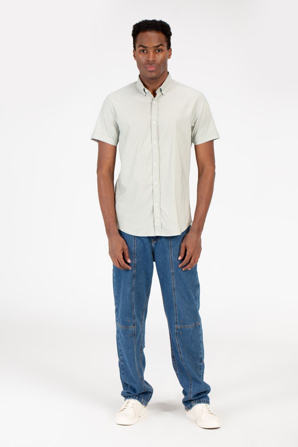 Men's Slim Fit Half Sleeve Shirt