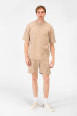 Men's Basic Plain Oversized T-Shirt With Round Neck And Short Sleeves