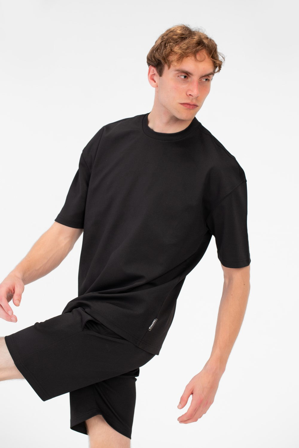 Men's Basic Plain Oversized T-Shirt With Round Neck And Short Sleeves