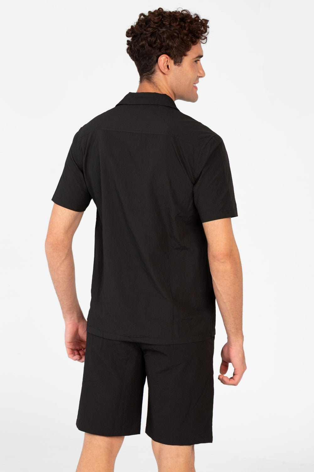 Men's Slim Fit Outfit Set Half Sleeve Shirt and Short