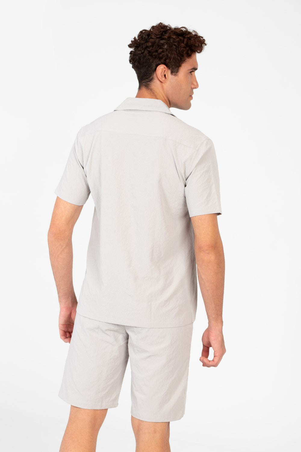 Men's Slim Fit Outfit Set Half Sleeve Shirt and Short