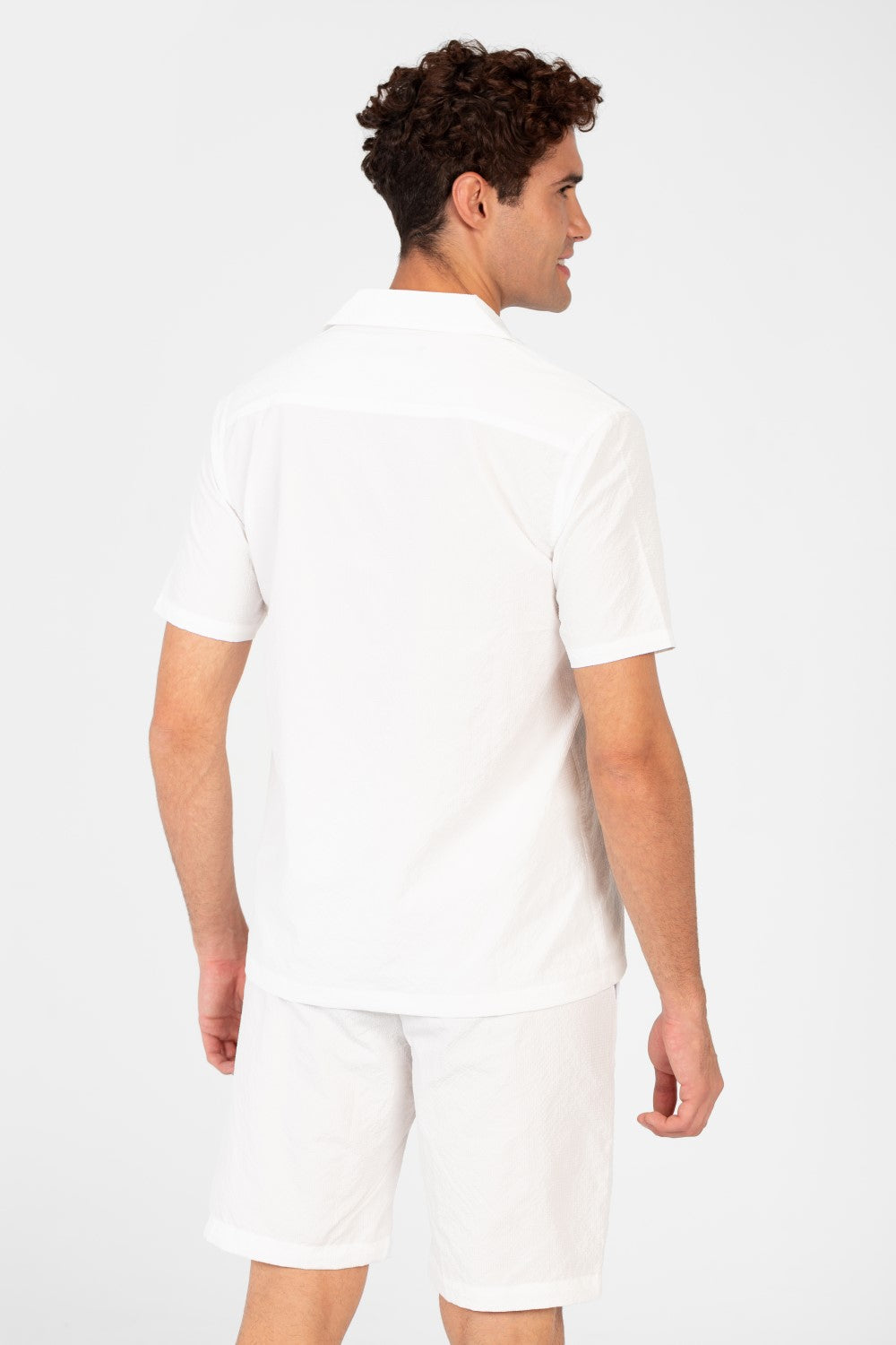 Men's Slim Fit Outfit Set Half Sleeve Shirt and Short