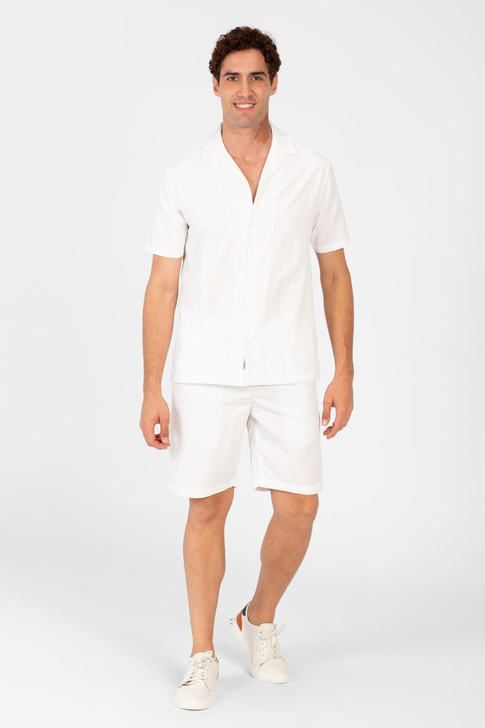 Men's Slim Fit Outfit Set Half Sleeve Shirt and Short