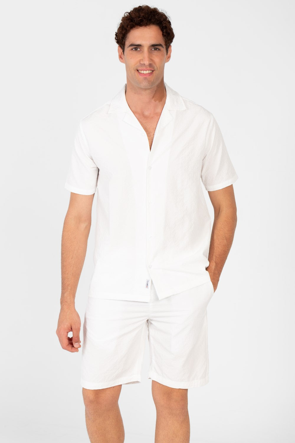 Men's Slim Fit Outfit Set Half Sleeve Shirt and Short