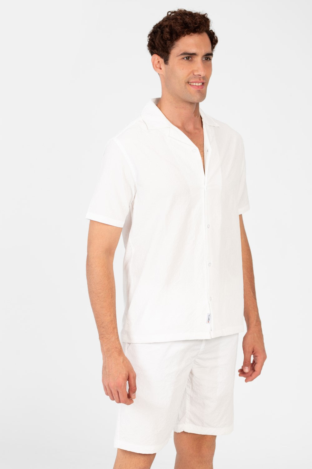 Men's Slim Fit Outfit Set Half Sleeve Shirt and Short